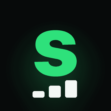the steppix app icon: a green S over three rising bars